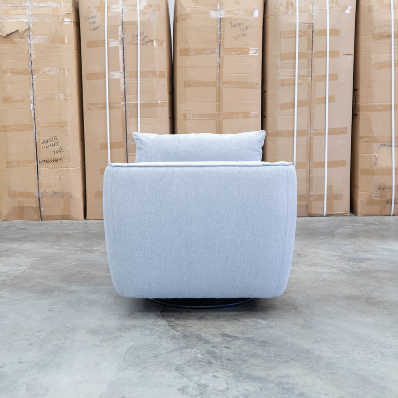 The James Rocker Swivel Chair - Silver