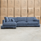 The Jersey Deep Seated Feather & Foam LHF Chaise Lounge - Licorice available to purchase from Warehouse Furniture Clearance at our next sale event.