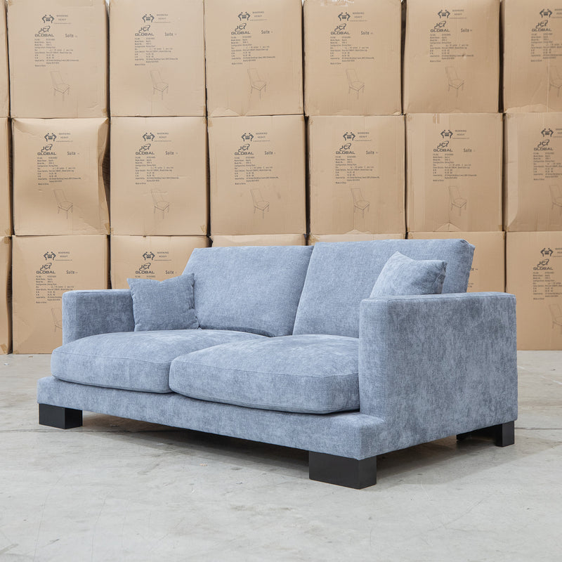 The Jersey Deep Seated Feather & Foam Two Seat Sofa - Frost available to purchase from Warehouse Furniture Clearance at our next sale event.
