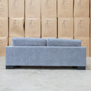 The Jersey Deep Seated Feather & Foam Three Seat Sofa - Frost available to purchase from Warehouse Furniture Clearance at our next sale event.