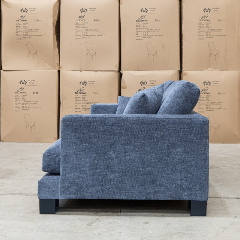 The Jersey Deep Seated Feather & Foam Three Seat Sofa - Licorice available to purchase from Warehouse Furniture Clearance at our next sale event.