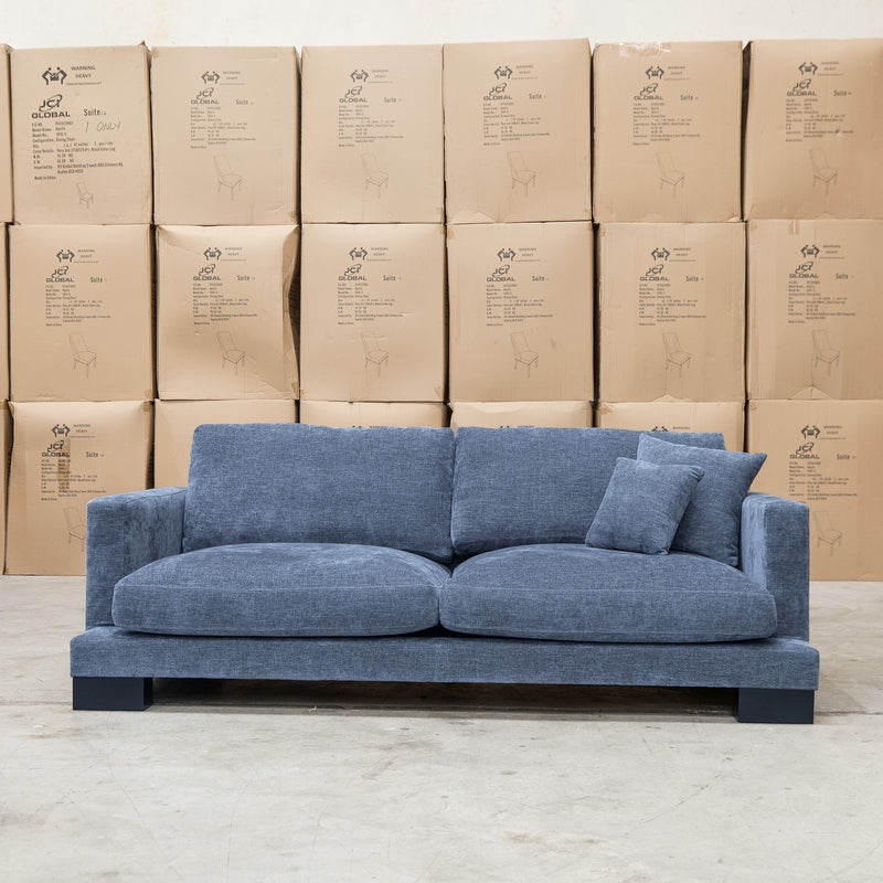 The Jersey Deep Seated Feather & Foam Three Seat Sofa - Licorice available to purchase from Warehouse Furniture Clearance at our next sale event.