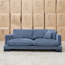 The Jersey Deep Seated Feather & Foam Two Seat Sofa - Licorice available to purchase from Warehouse Furniture Clearance at our next sale event.