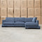 The Jersey Deep Seated Feather & Foam RHF Chaise Lounge - Licorice available to purchase from Warehouse Furniture Clearance at our next sale event.
