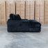 The Kalena Oversized Plush Feather & Foam Single Chaise - Black