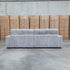The Kalena Oversized Plush Feather & Foam Double Chaise Lounge - Silver