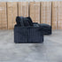 The Kalena Oversized Plush Feather & Foam RHF Chaise Lounge - Black