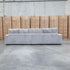 The Kalena Oversized Plush Feather & Foam RHF Chaise Lounge - Silver
