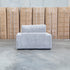 The Kalena Oversized Plush Feather & Foam Single Chaise - Silver