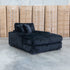 The Kalena Oversized Plush Feather & Foam Single Chaise - Black