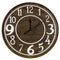 The Kensington Station Wall Clock Large Numbers 80 cm - Vintage Brown - ME112 - Available In-Store Only available to purchase from Warehouse Furniture Clearance at our next sale event.