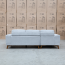The Khloe Three Seat Chaise Lounge LHF - Whisper available to purchase from Warehouse Furniture Clearance at our next sale event.