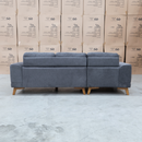 The Khloe Three Seat Chaise Lounge LHF - Shadow available to purchase from Warehouse Furniture Clearance at our next sale event.