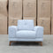 The Khloe Fabric Armchair - Whisper available to purchase from Warehouse Furniture Clearance at our next sale event.