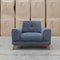 The Khloe Fabric Armchair - Shadow available to purchase from Warehouse Furniture Clearance at our next sale event.