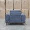 The Khloe Fabric Armchair - Shadow available to purchase from Warehouse Furniture Clearance at our next sale event.