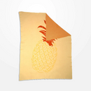 The Rayell Kids Pineapple Throw - Banana Yellow - KAN37   - Available Instore Only available to purchase from Warehouse Furniture Clearance at our next sale event.