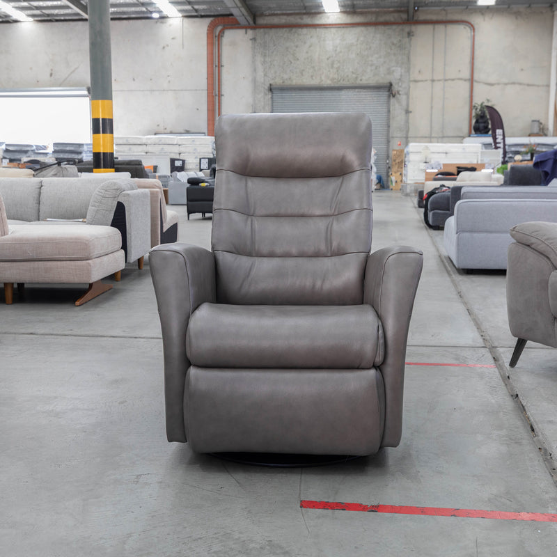 The La-Z-Boy Nova Power Rocker Recliner Swivel Chair - Aurora Charcoal available to purchase from Warehouse Furniture Clearance at our next sale event.