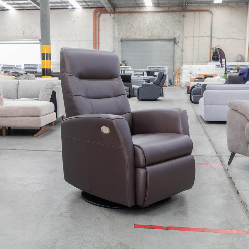 The La-Z-Boy Nova Power Rocker Recliner Swivel Chair - Essenza Espresso available to purchase from Warehouse Furniture Clearance at our next sale event.