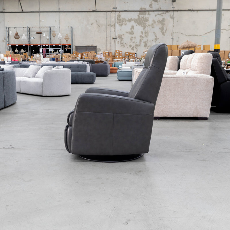 The La-Z-Boy Oslo Large Rocker Recliner Swivel Chair - Aurora Shadow - Floor Stock available to purchase from Warehouse Furniture Clearance at our next sale event.