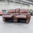 The La-Z-Boy Saxon 2.5 Seat Twin Power Lounge - Juno Whiskey - Floor Stock available to purchase from Warehouse Furniture Clearance at our next sale event.