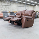 The La-Z-Boy Saxon 2.5 Seat Twin Power Lounge - Juno Whiskey - Floor Stock available to purchase from Warehouse Furniture Clearance at our next sale event.