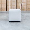 Laura Boucle Ottoman - Cream