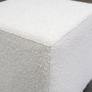 Laura Boucle Ottoman - Cream