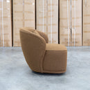 Laura Boucle Swivel Armchair - Camel