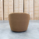 Laura Boucle Swivel Armchair - Camel