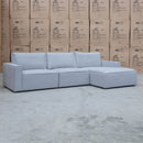The Layne RHF Chaise Lounge - Silver available to purchase from Warehouse Furniture Clearance at our next sale event.