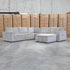 Layne Modular Corner Lounge with Ottoman - Bark