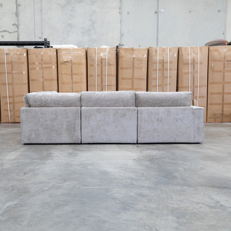 Layne Modular Corner Lounge with Ottoman - Bark