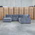Layne Modular Corner Lounge with Ottoman - Solo Charcoal