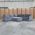 Layne Modular Corner Lounge with Ottoman - Solo Charcoal