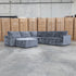 Layne Modular Corner Lounge with Ottoman - Solo Charcoal