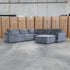 Layne Modular Corner Lounge with Ottoman - Solo Charcoal