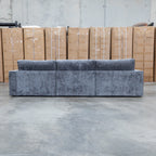 The Layne RHF Chaise Lounge - Solo Charcoal available to purchase from Warehouse Furniture Clearance at our next sale event.