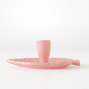 The Rayell Leaf Candle Holder - Blush - AOB44   - Available Instore Only available to purchase from Warehouse Furniture Clearance at our next sale event.