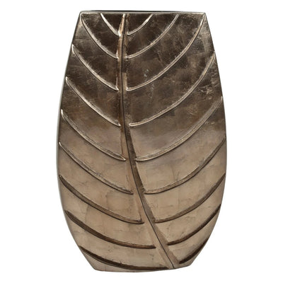 The Leaf Vase Metalic Wheat - White Pearl - TD242 - Available In-Store Only available to purchase from Warehouse Furniture Clearance at our next sale event.