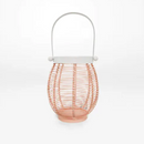 The Rayell Lena Lantern - Peach - ZAH48  - Available Instore Only available to purchase from Warehouse Furniture Clearance at our next sale event.
