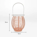 The Rayell Lena Lantern - Peach - ZAH48  - Available Instore Only available to purchase from Warehouse Furniture Clearance at our next sale event.