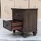Library Two Drawer Bedside - Grey Oak