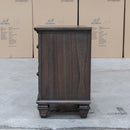 Library Two Drawer Bedside - Grey Oak