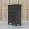 Library Five Drawer Tallboy - Grey Oak