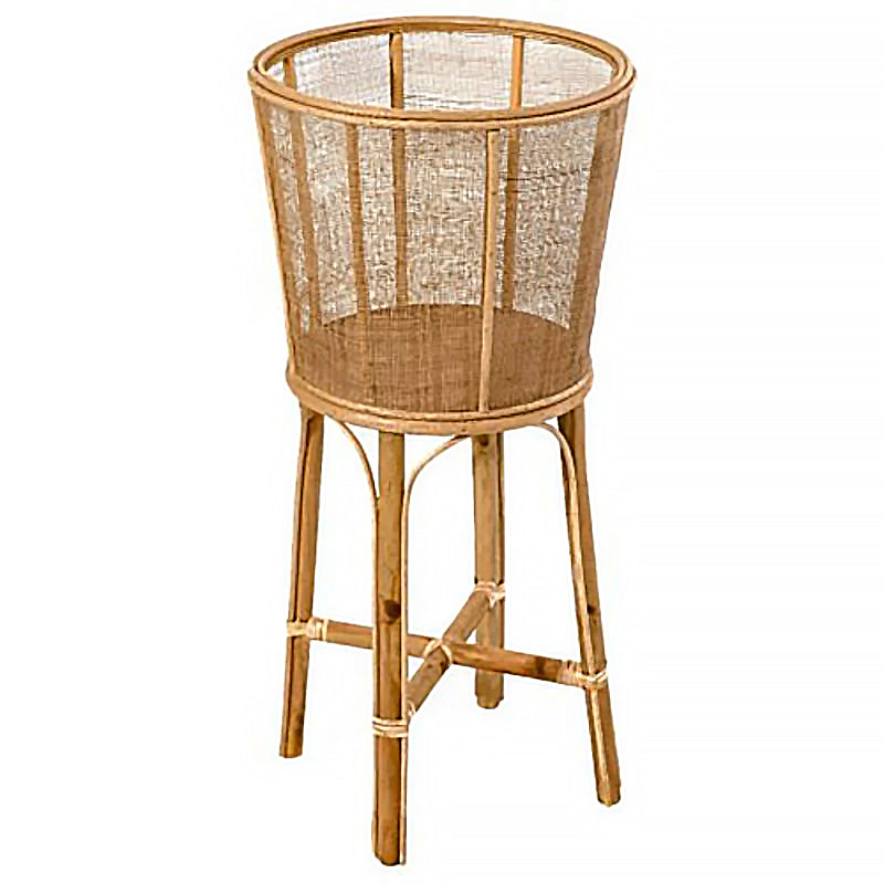 The Linen Weave Bamboo Planter Small - Natural - MO18 - Available In-Store Only available to purchase from Warehouse Furniture Clearance at our next sale event.