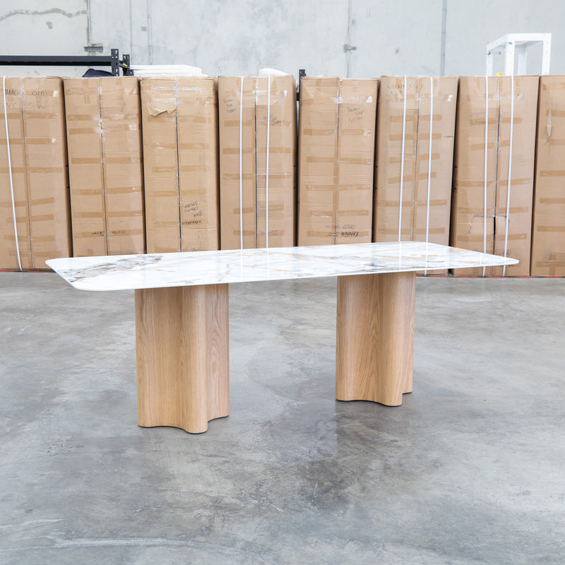 The Lorvani 220cm Sintered Stone Dining Table
