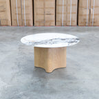 The Lorvani Sintered Stone Round Coffee Table available to purchase from Warehouse Furniture Clearance at our next sale event.