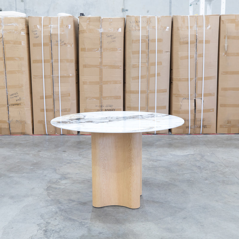 The Lorvani 120cm Round Sintered Stone Dining Table