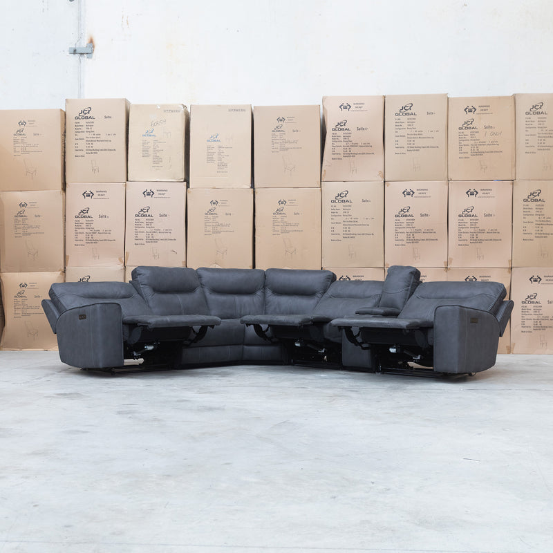 The Rottnest Modular Electric Corner Lounge - Grey - Available After 13th October available to purchase from Warehouse Furniture Clearance at our next sale event.